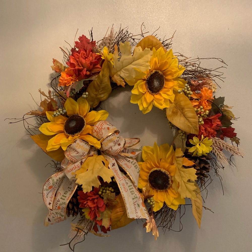 Holiday Thanksgiving Fall Wreath